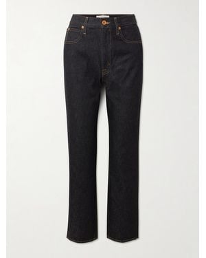 SLVRLAKE Denim London High-Rise Straight-Leg Jeans - Black