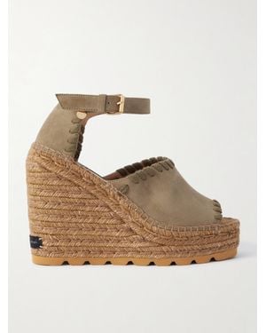 Stella McCartney Gaia Wedge Espadrilles - Natural
