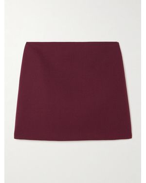 Veronica de Piante Cecily Wool-Twill Mini Skirt - Red