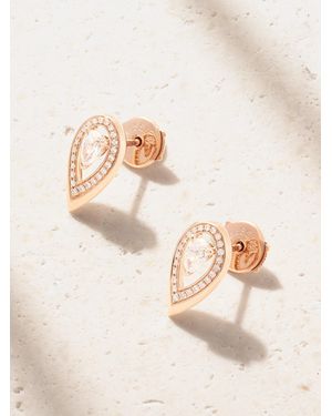 Messika Firey 18-Karat Rose Diamond Earrings - Natural