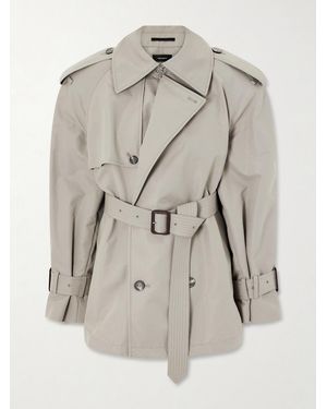Wardrobe NYC Cotton-Blend Trench Coat - Natural