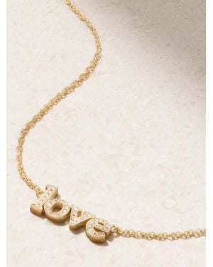 Jennifer Meyer Love 18-Karat Diamond Necklace - Metallic
