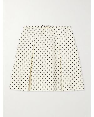 Valentino Garavani Alina Minirock Aus Canvas Mit Polka-Dots - Natur