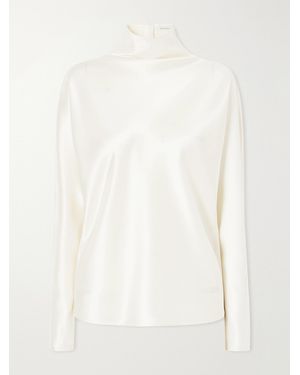 Almala Maddy Satin Blouse - White
