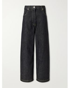Studio Nicholson Neive Organic Low-Rise Wide-Leg Jeans - Black