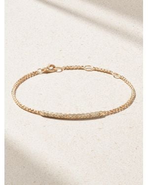 David Yurman Petite Pavé 18-Karat Rose Diamond Bracelet - Natural