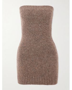 Cult Gaia Holland Minikleid Aus Einer Wollmischung - Braun