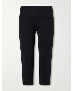 ÉTERNE Stretch-Modal Capri Leggings - Blue