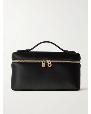 Loro Piana Extra Pocket L19 Satin Clutch - Black
