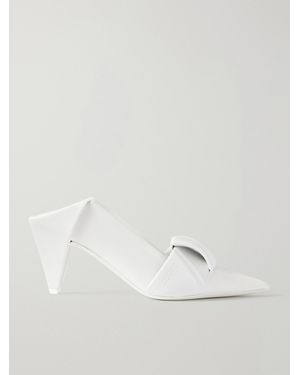 Loewe Origami Leather Court Shoes - White