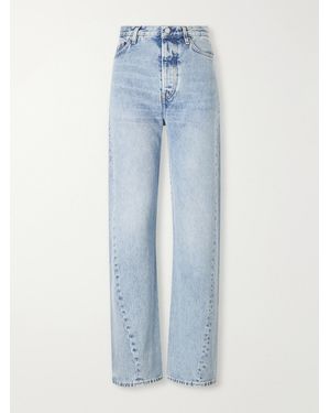 TOTEME Mid-Rise Straight-Leg Organic Jeans - Blue