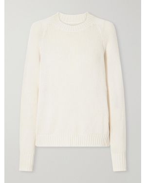 Jamie Haller The New Crew Cotton And Cashmere-Blend Sweater - Natural