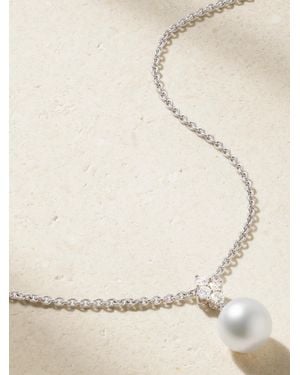 Mikimoto 18-Karat, Diamond And Pearl Necklace - Natural