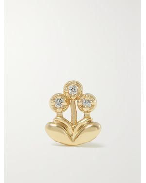 MASON & BOOKS Mini Bouquet 14-Karat Diamond Earrings - Metallic