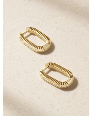 L'Atelier Nawbar Lock 18-Karat And Diamonds Earrings - Natural