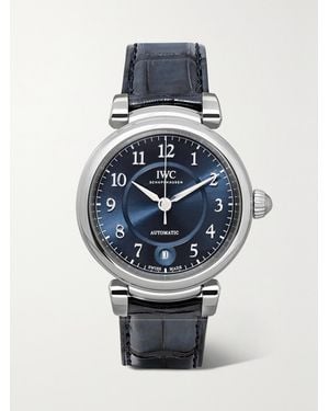 IWC Schaffhausen Da Vinci Automatic 36Mm Stainless Steel And Alligator Watch - Metallic