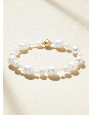 Sophie Bille Brahe Amis Peggy 14-Karat Pearl Bracelet - Natural