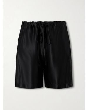 KHAITE Rohe Satin Shorts - Black