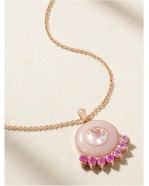Emily P. Wheeler Collier En Or Rose 18 Carats (750/1000) Recyclé Et Pierres Multiples Anna - Neutre