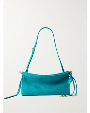 Alaïa Le Click Small Suede Shoulder Bag - Blue