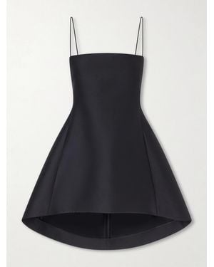 Balenciaga Wool And Silk-Blend Mini Dress - Black