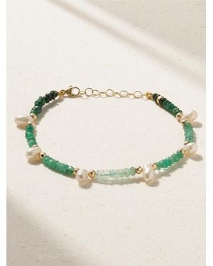JIA JIA Emerald And Pearl Bracelet - Natural