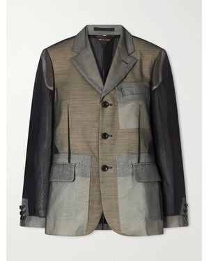 Comme des Garçons Sheer Georgette Blazer - Green
