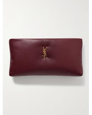 Saint Laurent Pochette En Cuir Rembourré Calypso Long - Rouge