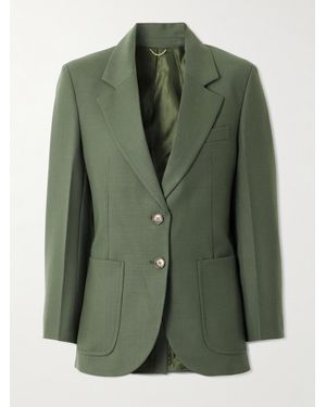 Victoria Beckham Blazer En Serge - Vert