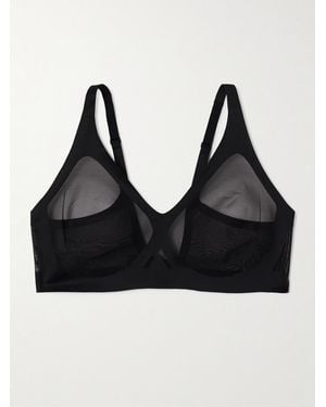 Spanx Supersmooth Sheersense Stretch Soft-Cup Bralette - Schwarz