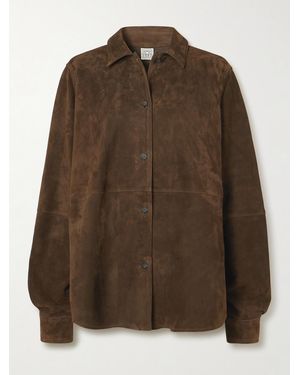 TOTEME Suede Jacket - Brown