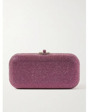 Judith Leiber Long Slide Crystal-Embellished-Tone Clutch - Purple
