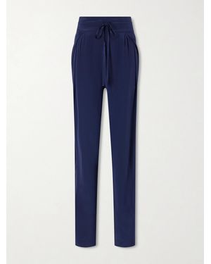 Sharon Wauchob The Vardar Silk-Blend Straight-Leg Pants - Blue