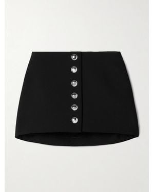 KHAITE Jaxon Cady Mini Skirt - Black