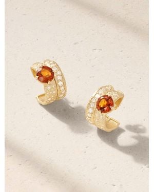 Marlo Laz La Terra 14-Karat, Citrine And Diamond Earrings - Natural