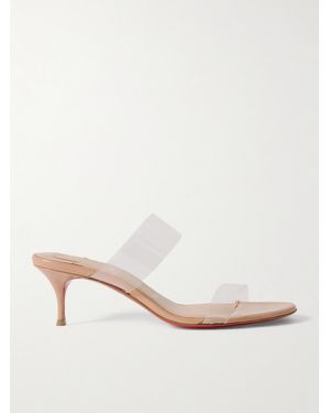 Christian Louboutin Just Nothing 55 Mules Aus Pvc - Natur