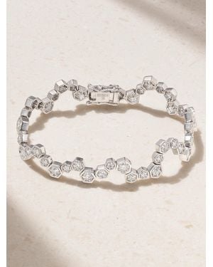 KOLOURS JEWELRY Hexagon 18-Karat Diamond Bracelet - Natural