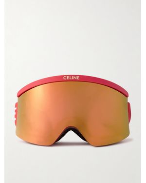 Celine Mirrored Ski Goggles - Orange