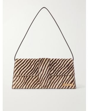 Jacquemus Le Bambino Animal-Print Calf Hair Shoulder Bag - Metallic