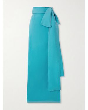 BERNADETTE Bernard Taffeta Maxi Skirt - Blue