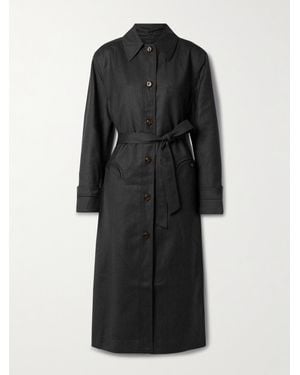 Blazé Milano Astoria Basoto Trenchcoat Aus Wolle - Schwarz
