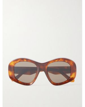 Loewe Anagram Round-Frame Acetate Sunglasses - Multicolour