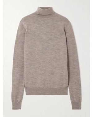 Frankie Shop Eve Rollkragenpullover Aus Wolle - Grau