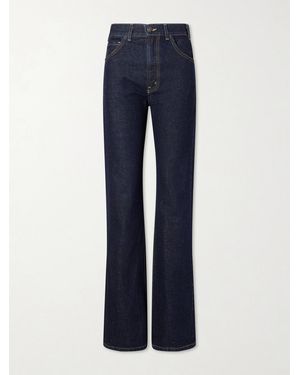 Nili Lotan Joan High-Rise Straight-Leg Jeans - Blue