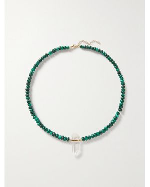 JIA JIA Malachite And Quartz Necklace - Green