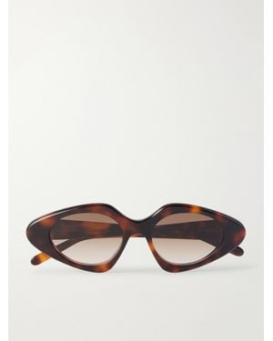 Loewe Slim Cat-Eye Acetate Sunglasses - Multicolour