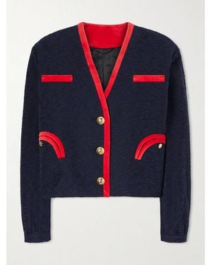 Blazé Milano Riviera Cotton-Blend Tweed Jacket - Blue