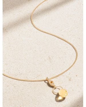 Melissa Joy Manning 14-Karat Recycled, Diamond And Citrine Necklace - Natural