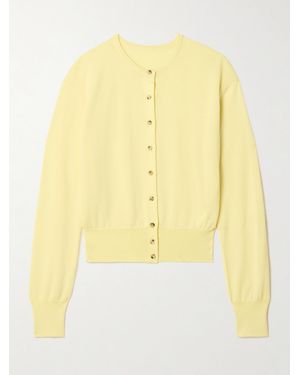 KHAITE Jackie Cardigan Aus Einer Wollmischung - Gelb