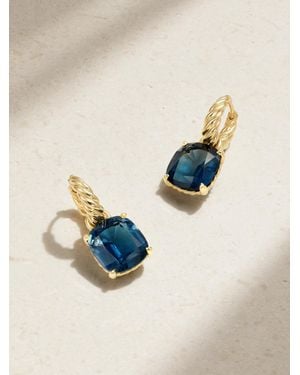 David Yurman Marbella Creolen Aus 18 Karat Mit Topasen - Blau